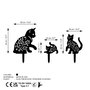 Aberto Design Fam 02 Objeto Decorativo de Metal Negro